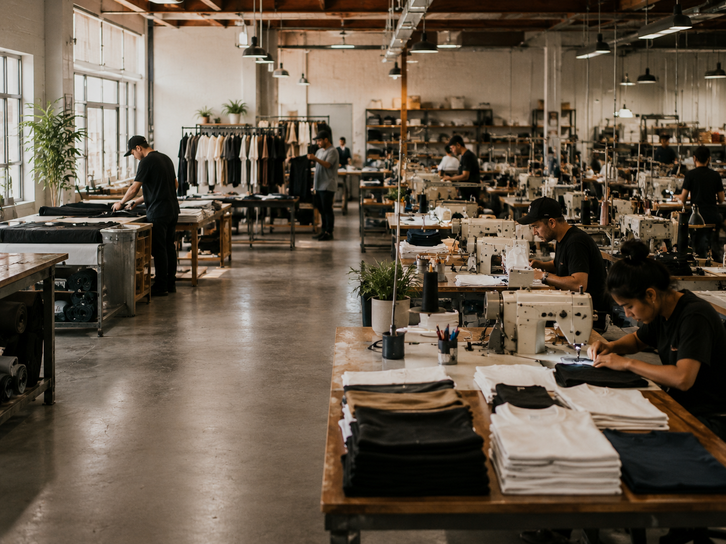 Garment workshop for custom men's streetwear T-shirt buyer guide